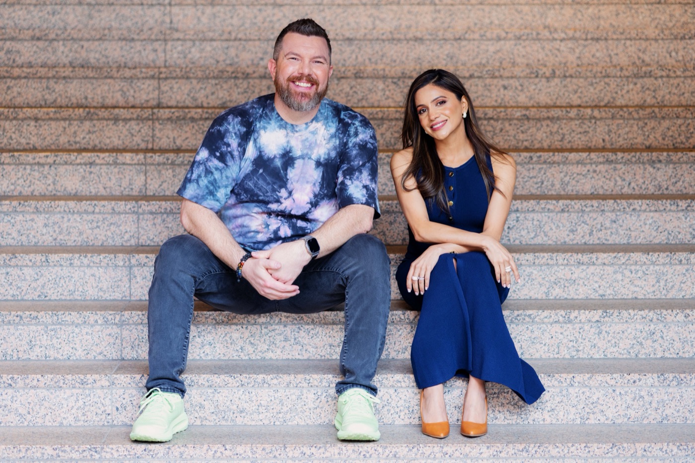 Sara Davison and Tyler Fisk, co-founders of AI Build Lab